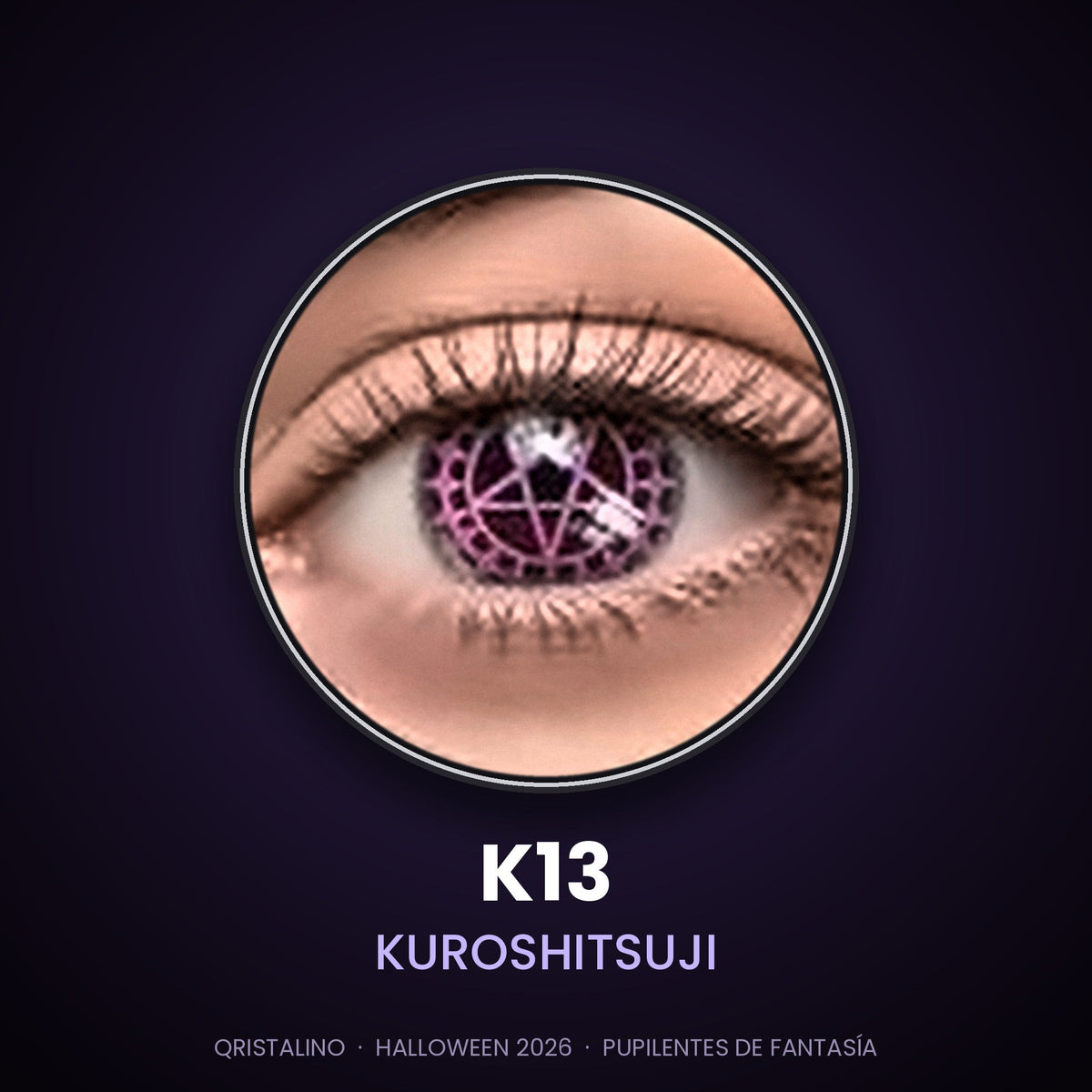 Pupilentes de fantasía Halloween K13 Kuroshitsuji – Qristalino México