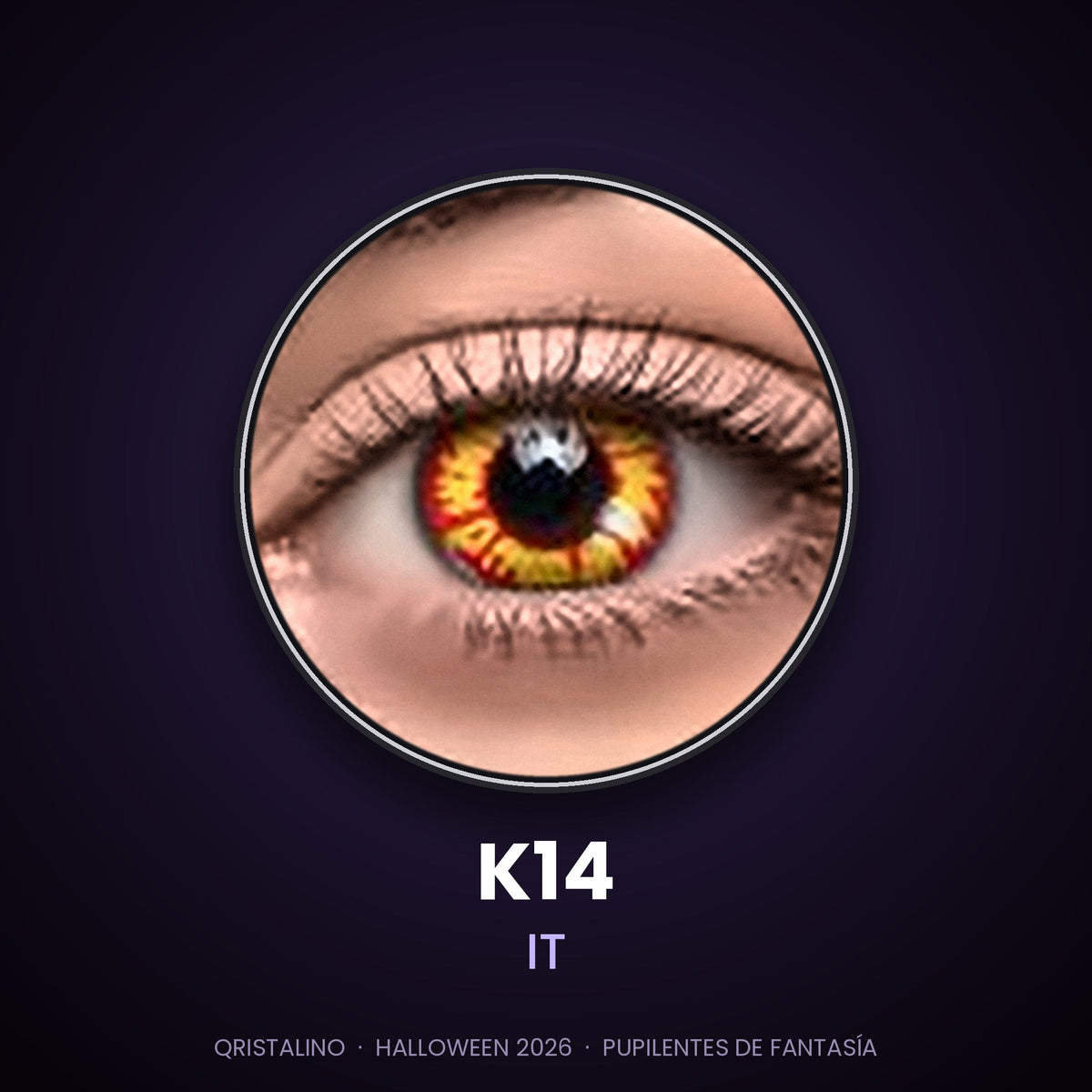Pupilentes de fantasía Halloween K14 IT – Qristalino México