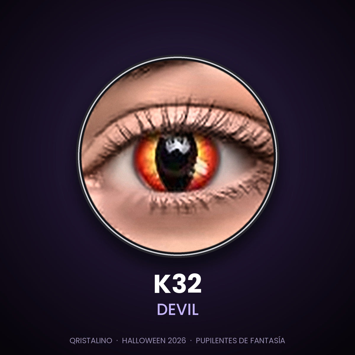 Pupilentes de fantasía Halloween K32 Devil – Qristalino México