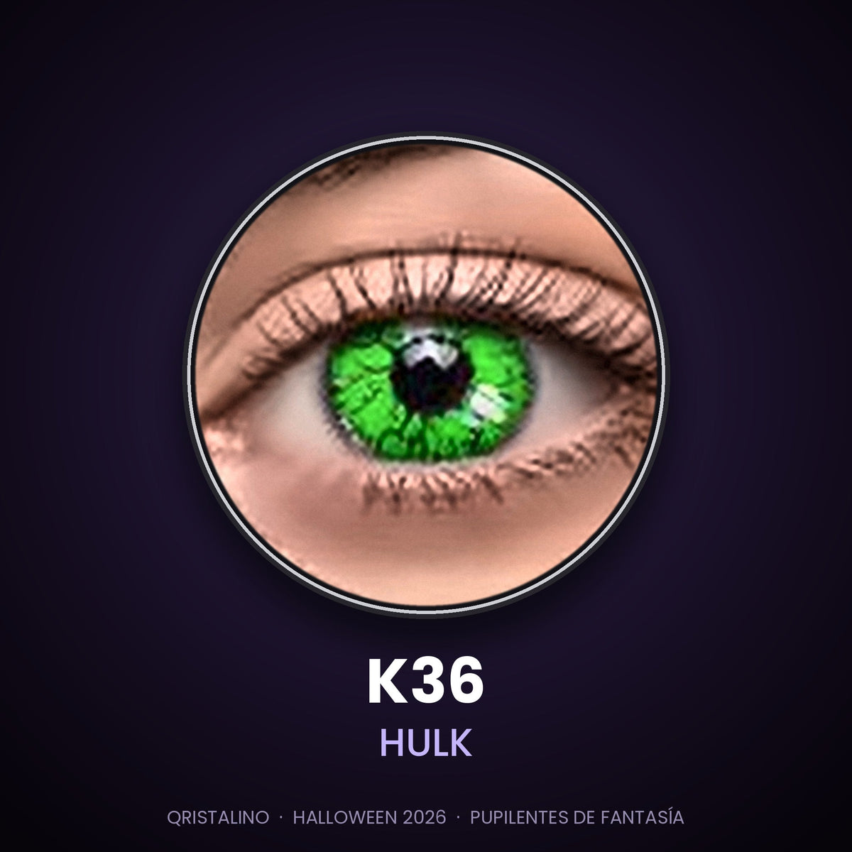 Pupilentes de fantasía Halloween K36 Hulk – Qristalino México