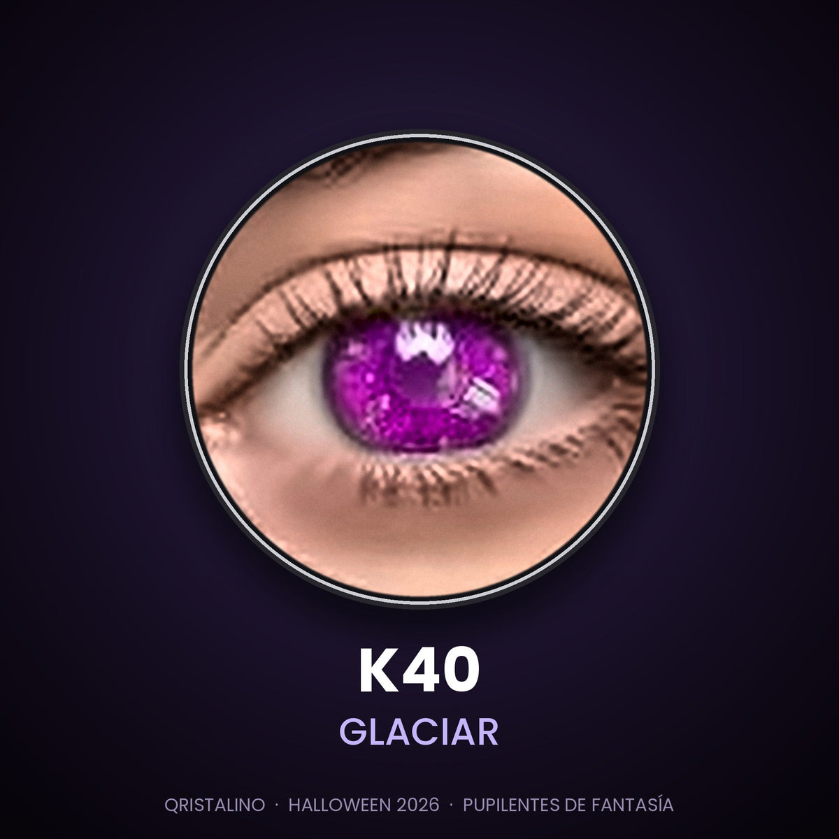 Pupilentes de fantasía Halloween K40 Glaciar – Qristalino México