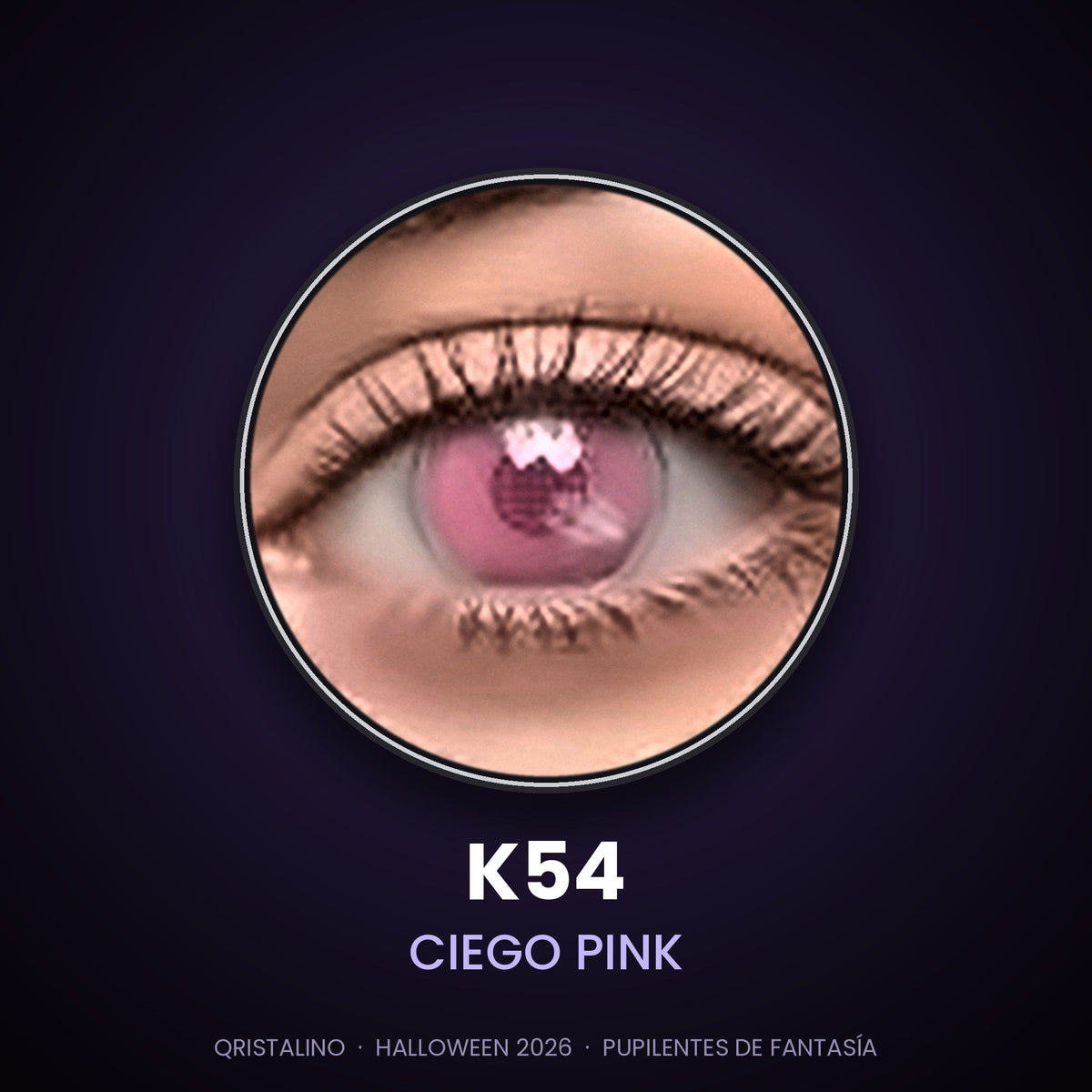 Pupilentes de fantasía Halloween K54 Ciego Pink – Qristalino México