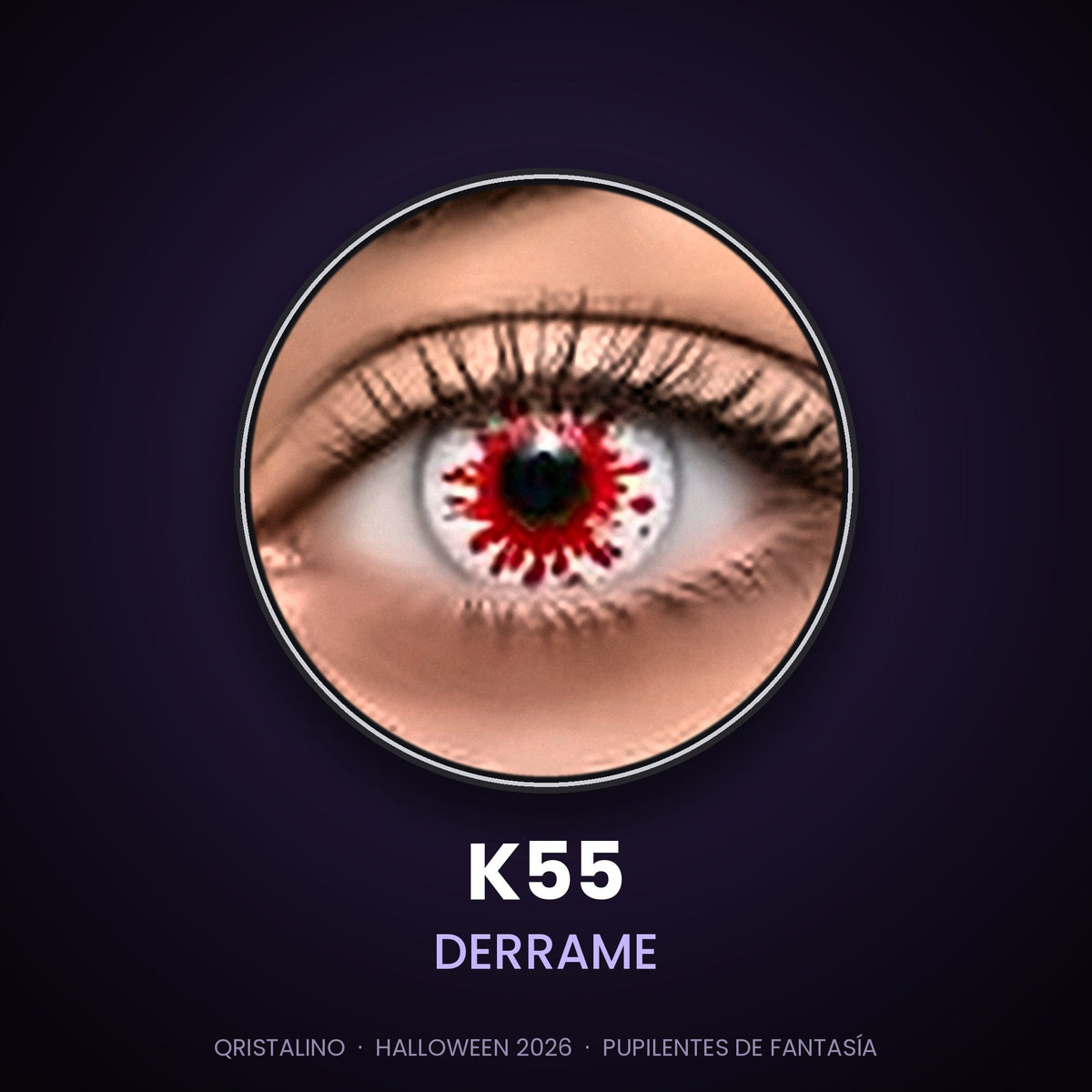 Pupilentes de fantasía Halloween K55 Derrame – Qristalino México