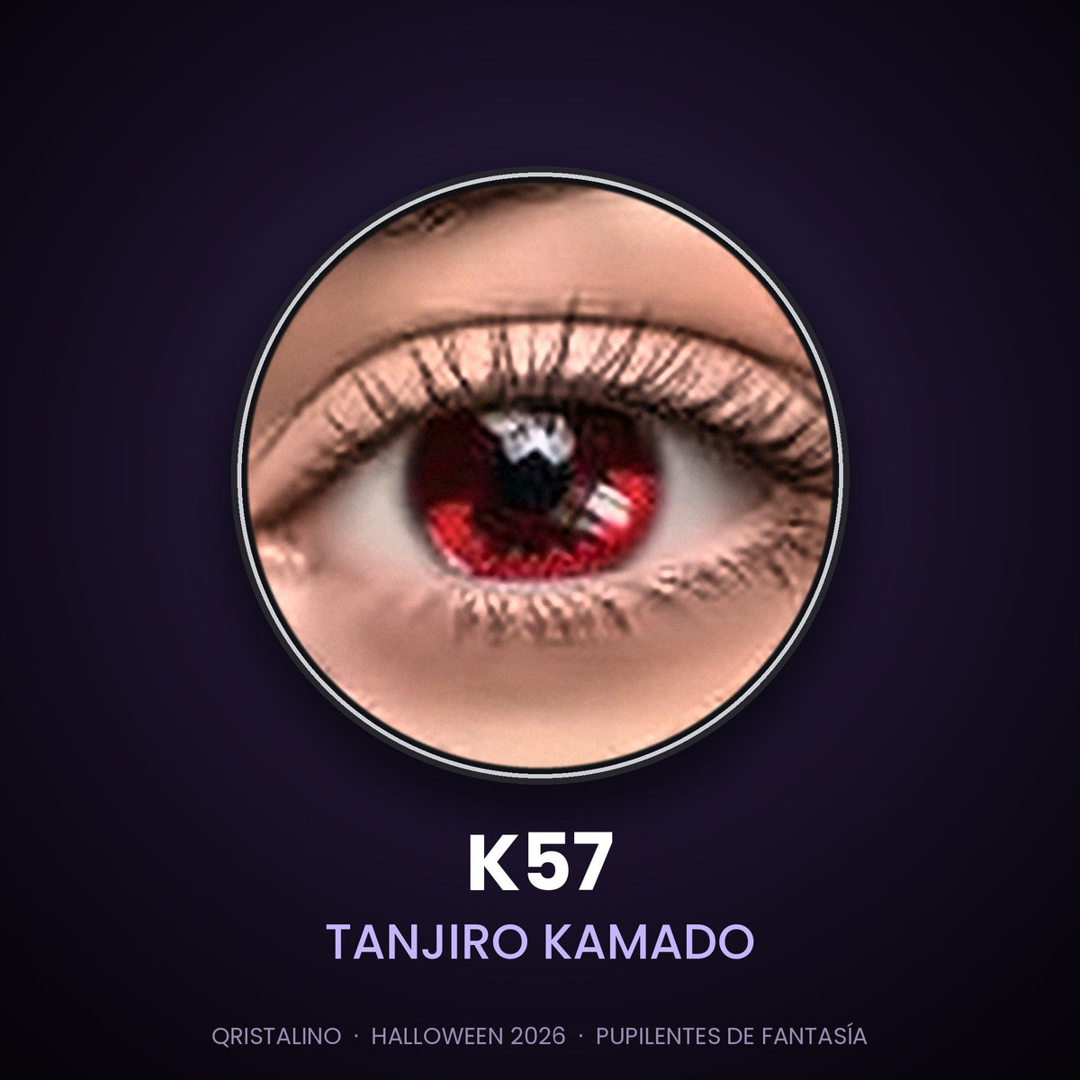 Pupilentes de fantasía Halloween K57 Tanjiro Kamado – Qristalino México