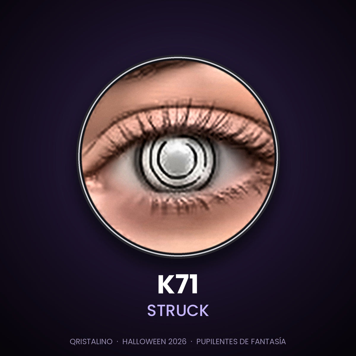 Pupilentes de fantasía Halloween K71 Struck – Qristalino México