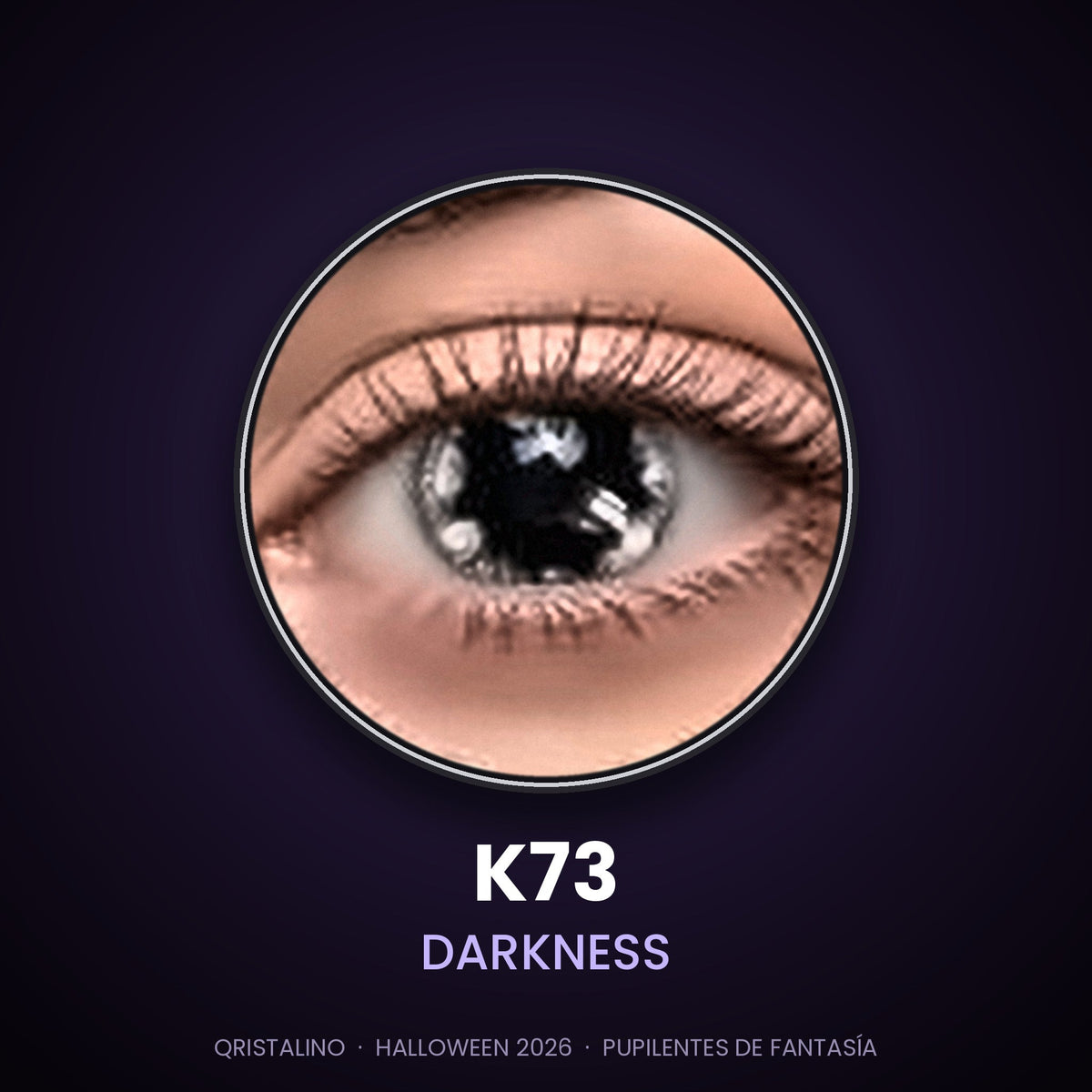 Pupilentes de fantasía Halloween K73 Darkness – Qristalino México