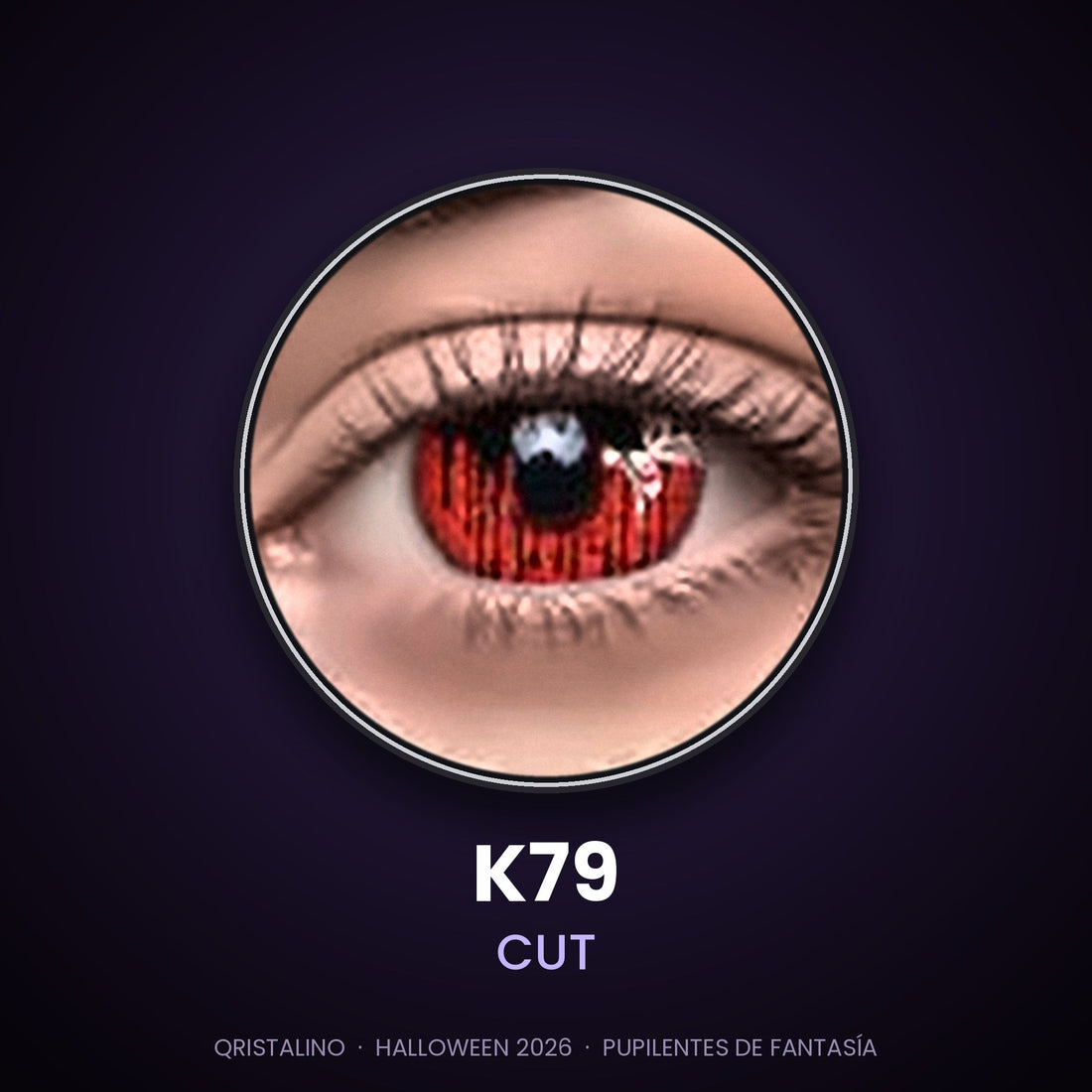Look sugerido con pupilentes K79 Cut – imagen referencial