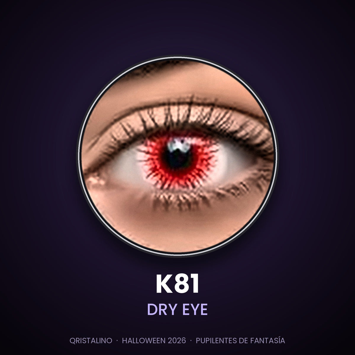 Pupilentes de fantasía Halloween K81 Dry Eye – Qristalino México