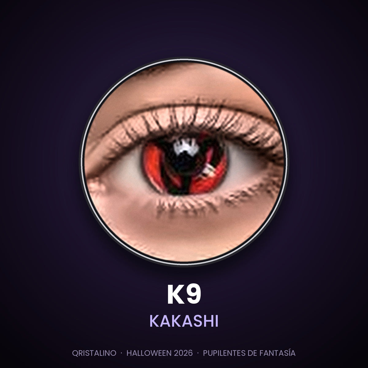 Pupilentes de fantasía Halloween K9 Kakashi – Qristalino México