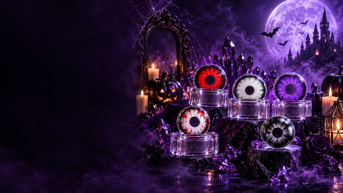 Promoción Halloween 2026 de pupilentes de fantasía Qristalino México